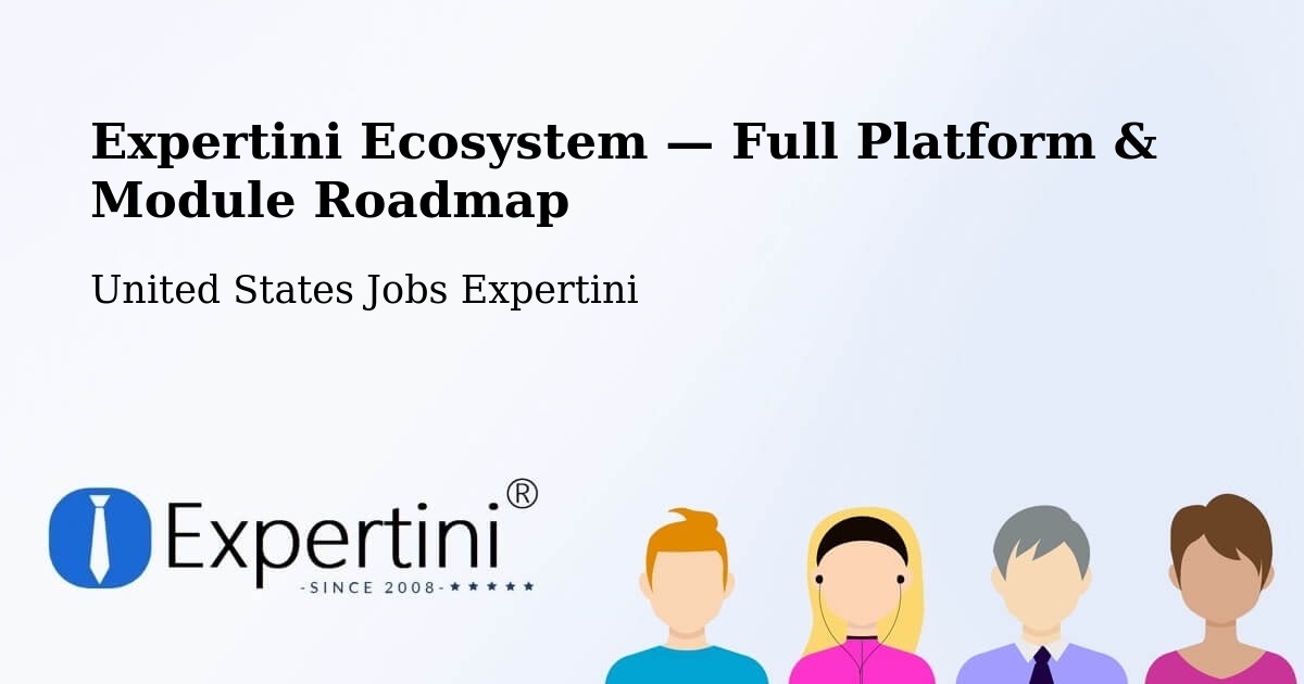 Expertini Ecosystem — Full Platform & Module Roadmap – Mount Joy