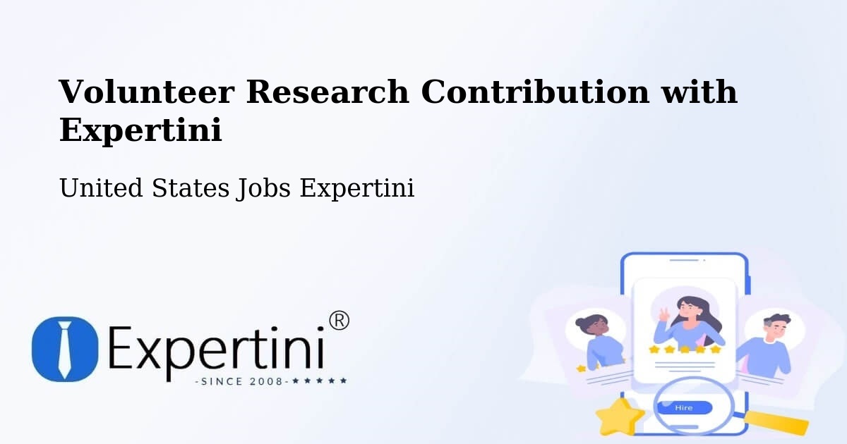 Volunteer Research Contribution Program – Mount Joy - United States Jobs Expertini
